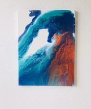 Fluid Painting auf Leinwand