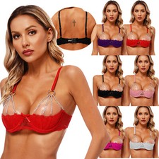 DE Damen BH Büstenhebe Offen