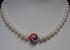 Wechselschließe Kugel aus Muschelmaterial