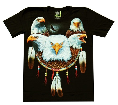 Biker indianer shirt adler - biker, t-shirt