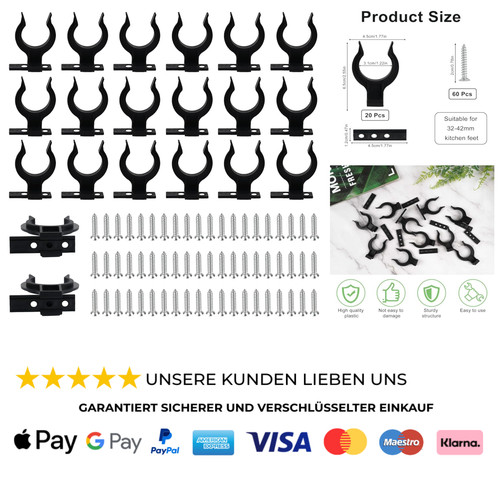 Sockelleisten clips stück - 20,