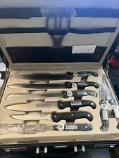 Solingen Fischer Grill Besteck SET im Koffer für 6 Personen Diverse Messer TOP !