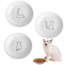 3 Stück Flacher Katzennapf