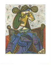 Pablo Picasso «FEMME ASSISE DANS UN FAUTEUIL» Kunstdruck n. Original von 1941