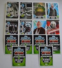 Force Attax Movie Card Serie 2 alle 192 Basiskarten komplett Topps Star Wars