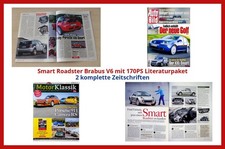 Smart Roadster Brabus V6 mit 170PS Literaturpaket - 2 komplette Zeitschriften