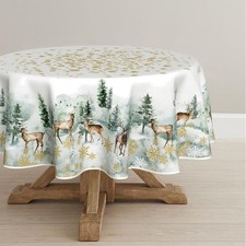 Weihnachtstischdecke Rund 120
