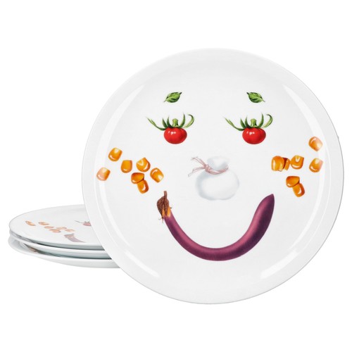 4er set smiley pizzateller - 4er,