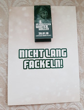 Streichholzbrief / Streichholzbriefchen: Postkarte "Nicht lang fackeln"