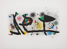 Joan Miro Farb Lithographie