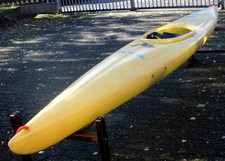 Bavaria Einerkajak Wildwasser Kanu PE Polyethylen gelb 4,25 m lang- Nur Abholung