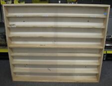 Vitrine aus Holz beige mit Plexiglasscheiben Länge 90 cm für Spur H0 (6)