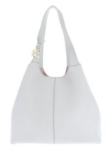 COCCINELLE C-Easy Shopper L Schultertasche Utensilientasche Snow hellgrau Neu