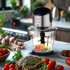 Flügel®️ 6-Klingen 1,5L Elektro Häcksler mit leistungsstarkem 500 Watt Motor