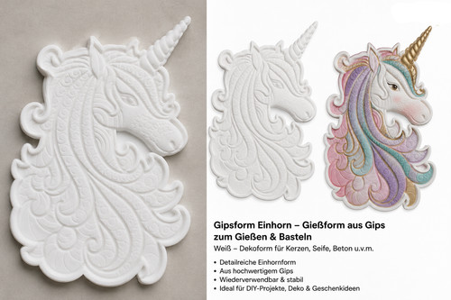 Silikonform einhorn gießform - silikonform,