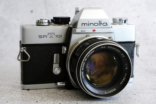 Minolta srt 101 inkl objektiv - srt,