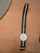 Daniel Wellington DW Uhr Damen Herren Classic Glasgow Blau Weiß Silber Natoarmb