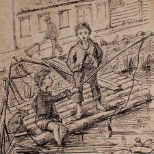 Kinderbildnis Junge beim