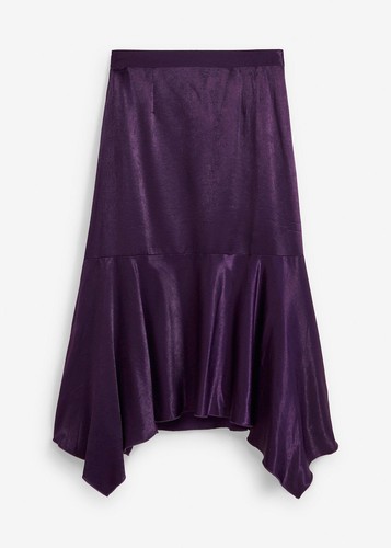Asymmetrischer satin rock - rock, gr