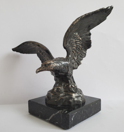 Alte adler metallplastik - metallplastik, auf