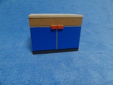 Küchenschrank für das Puppenhaus Puppenstube aus Holz 60 / 70 er Jahre