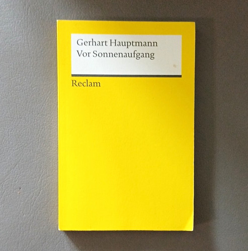 Reclam gerhart hauptmann - –,