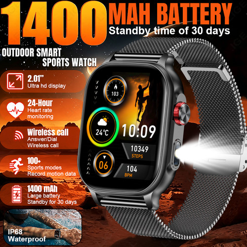 Smartwatch herren militär - smartwatch,