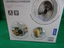 Elektrische Aufschnittmaschine/Elektrischer Allesschneider 100 W Metallausführun