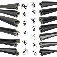 Fensterdichtung Gummidichtung 17 Modelle PVC Fenster Dichtung Schwarz Sparpaket