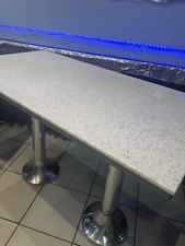 Esstisch Marmoroptik Top Zustand Metall Tischbeine