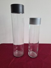 Glas Trinkflasche Voss leer