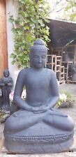Buddha Relax Meditation Lavastein Skulptur Statue Feng Shui Garten Bali