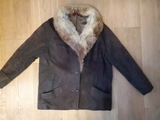 Lederjacke Kragen Fuchsfell M vintage
