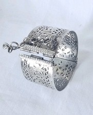 Antikes Berber Mancetten-Armband Armreif Echt Silber Klapparmband Handmade