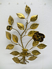 Florentiner Wandkerzenleuchter Italy Vintage Kerzenhalter Rosen kein Messing