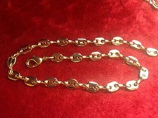 Kaffeebohnen Kette vergoldet oder versilbert 5mm  Fußkettchen Armänder nach Maß