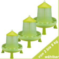 Futterautomat mit Standfüßen Hühner Geflügel Wachteln Futtertrog 2 bis 8 kg