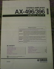 Sercice Manual Yamaha AX-496/396 Amplifier