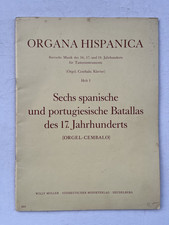 Noten.  Organa Hispanica. Heft