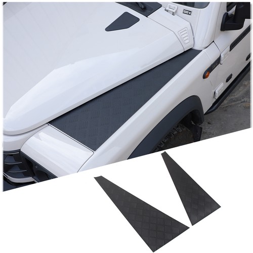 Aluminum black hood bonnet - aluminum,