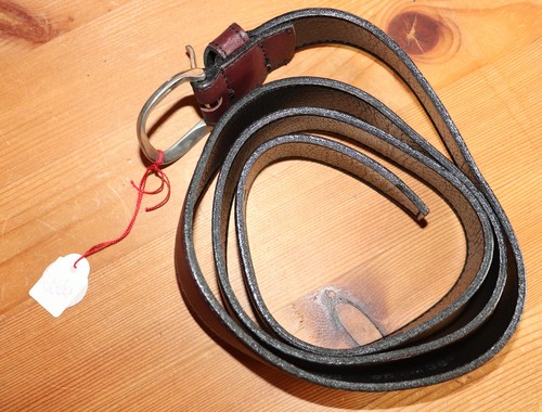 Leder gürtel braun - leder,
