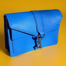 Rebecca Minkoff Hudson Moto Mini Saffiano Leder Crossbody Baguette Handtasche