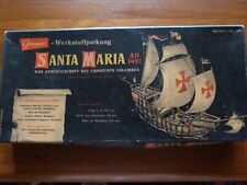 Graupner Santa Maria Modellbausatz, 60er Jahre, vollständig, teilweise gebaut