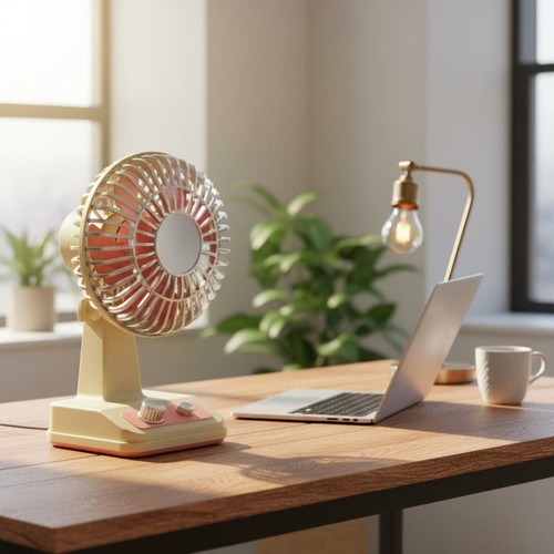 Retro schreibtischventilator - retro, 3