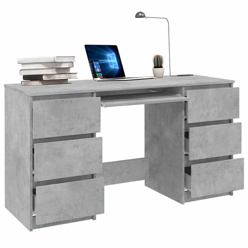 Schreibtisch betongrau - schreibtisch,