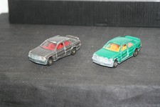 2 Alte Majorette Mercedes Benz 190E 2,3 16V W201 Spielzeugauto Modellauto 1/60