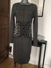 Schickes Strick Winterkleid von Boss, 38, TOP Zustand , Grau, Schwartz