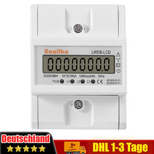 Drehstromzähler mit Zertifikat für Hutschiene 3-phasen 100A IP20 Stromzähler Neu
