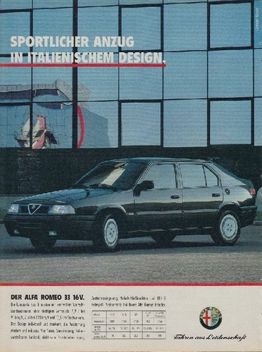 Alfa romeo 16v reklame - 33,