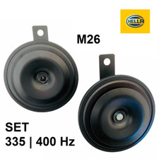 HELLA Signalhorn M26 Hupe 2er Set 12V 335/400Hz PKW Motorrad 115dB Satz 